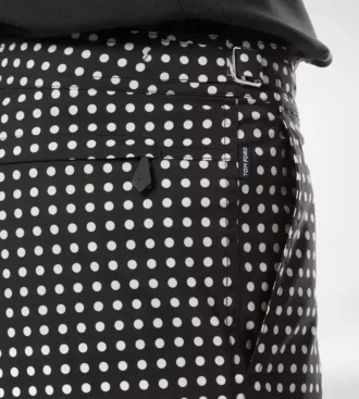 Bañador de nylon con estampado de puntos medianos