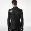Blazer de cuero mantecoso Blazer de cuero mantecoso