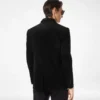 Blazer sartorial de ante y cachemira