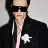 Blazer sartorial de ante y cachemira