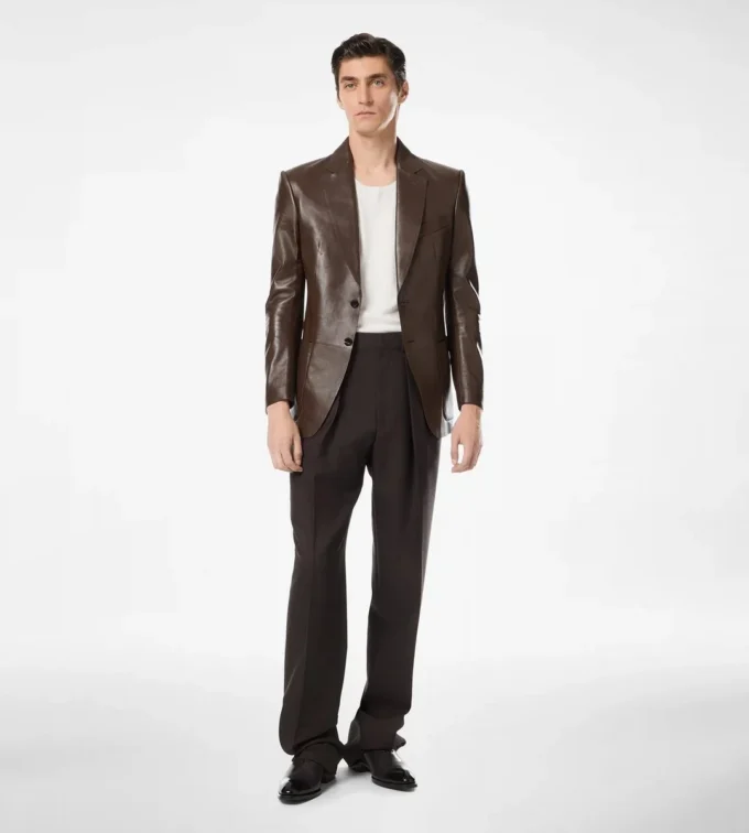 Blazer sartorial de napa plonge suave Blazer sartorial de napa plonge suave