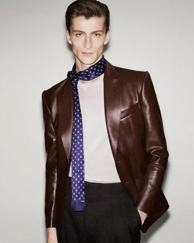 Blazer sartorial de napa plonge suave Blazer sartorial de napa plonge suave