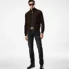 Blouson de ante con parte delantera de merino Blouson de ante con parte delantera de merino