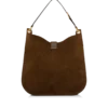 Bolso bandolera grande Tara de ante y piel lisa