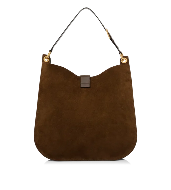 Bolso bandolera grande Tara de ante y piel lisa