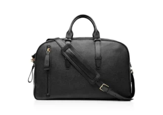 Bolso de bolos Buckley de cuero granulado