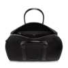 Bolso de viaje mediano de cuero granulado con abertura amplia