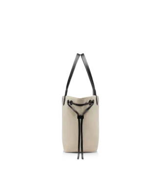 Bolso grande de jacquard a rayas