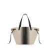 Bolso grande de jacquard a rayas Bolso grande de jacquard a rayas