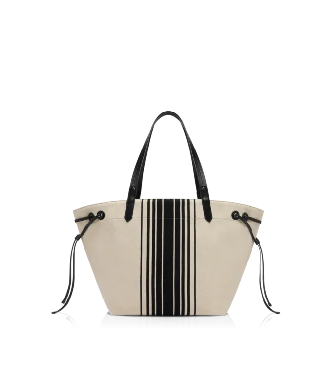 Bolso grande de jacquard a rayas Bolso grande de jacquard a rayas
