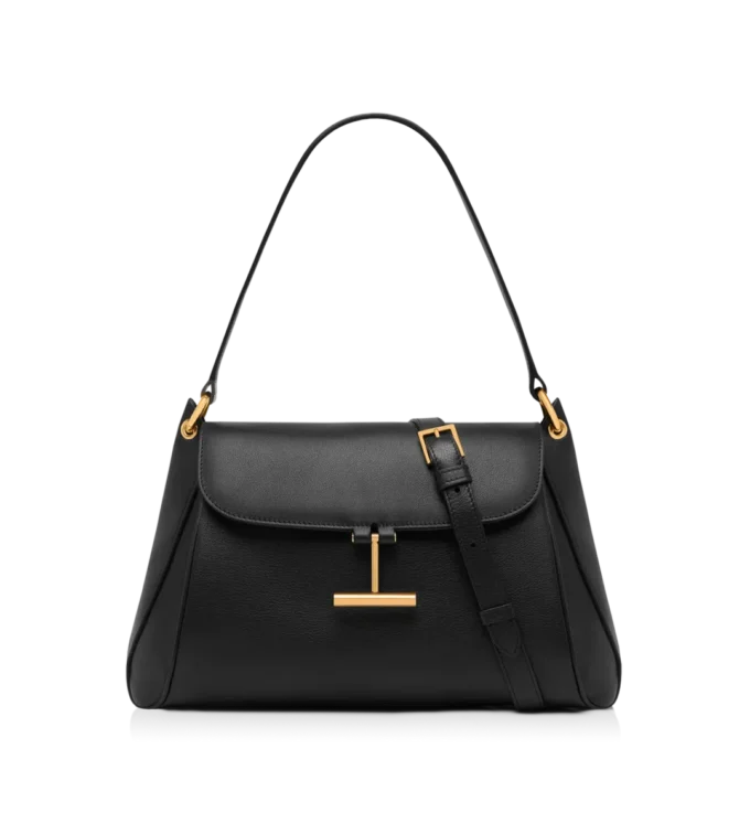 Bolso mediano de hombro Tara de piel natural Bolso mediano de hombro Tara de piel natural