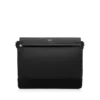 Bolso mensajero deportivo elegante de cuero y ante