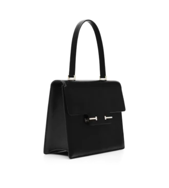 Bolso pequeño con asa superior Aube de piel flexible
