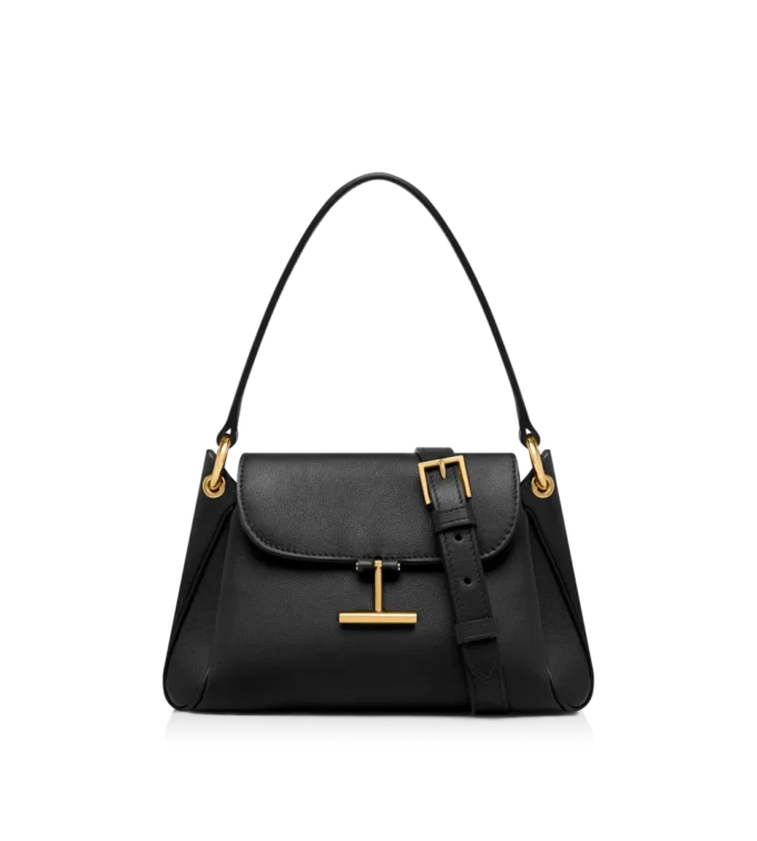 Bolso pequeño de hombro Tara de piel natural granulada Bolso pequeño de hombro Tara de piel natural granulada