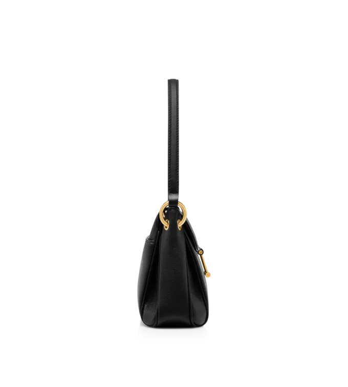 Bolso pequeño de hombro Tara de piel natural granulada Bolso pequeño de hombro Tara de piel natural granulada