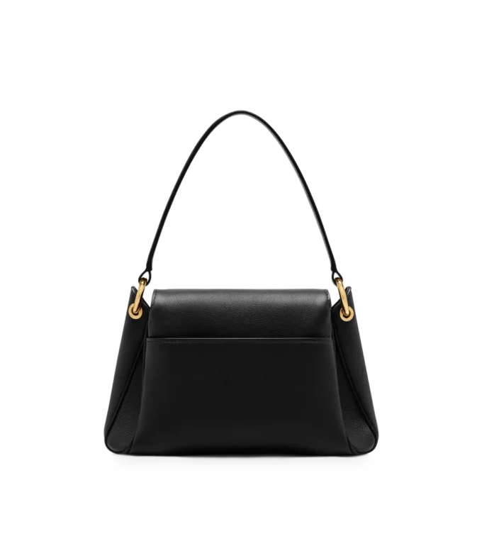 Bolso pequeño de hombro Tara de piel natural granulada Bolso pequeño de hombro Tara de piel natural granulada