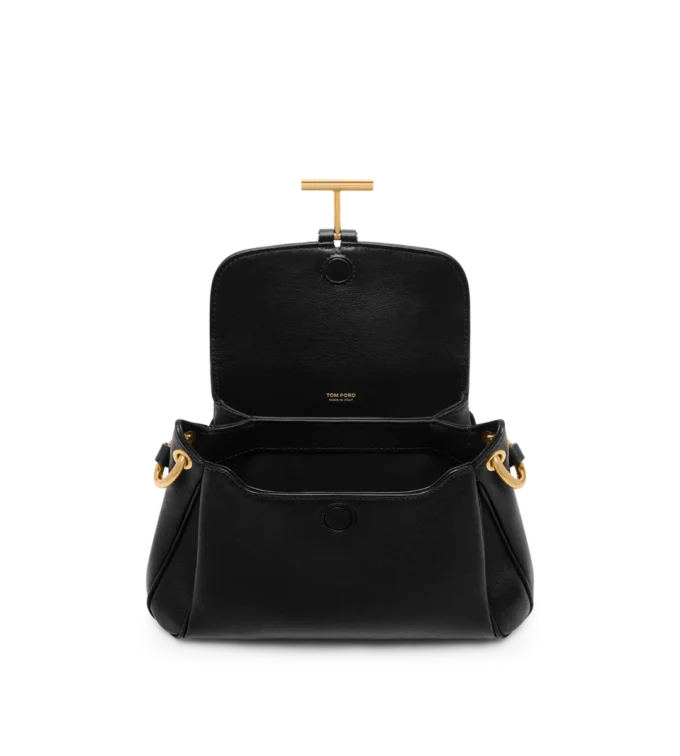 Bolso pequeño de hombro Tara de piel natural granulada Bolso pequeño de hombro Tara de piel natural granulada