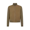 Bomber de nubuck con frente de merino
