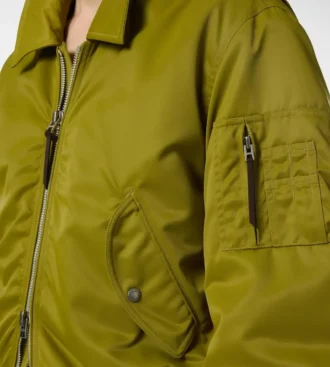 Bomber de vuelo de nailon satinado