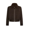 Bomber de vuelo de nubuck y piel de oveja