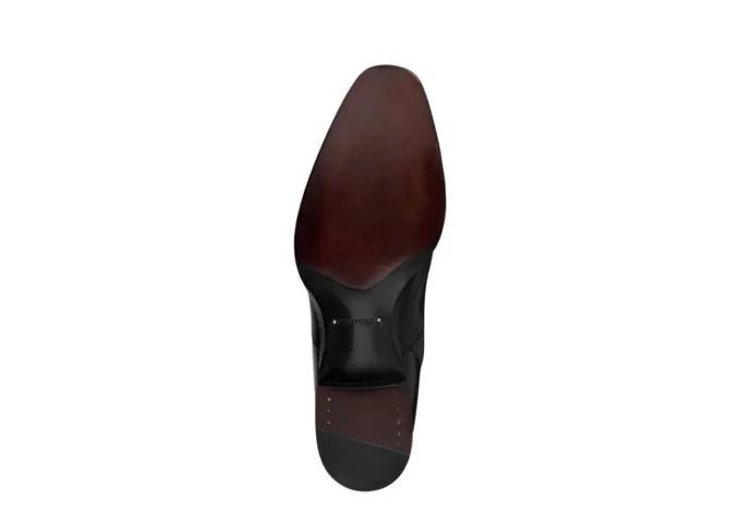Bota con cremallera Elkan de cuero bruñido