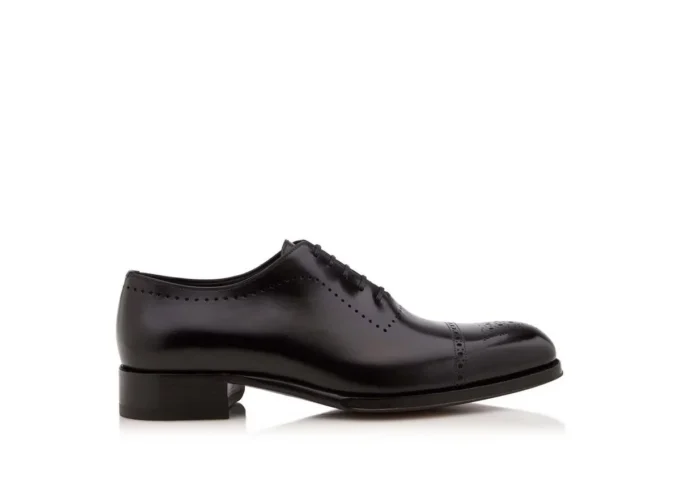 Botas con cordones Edgar Brogue de cuero bruñido Botas con cordones Edgar Brogue de cuero bruñido