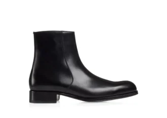 Botas con cremallera Edgar de cuero bruñido