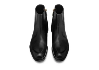 Botas con cremallera Edgar de cuero bruñido