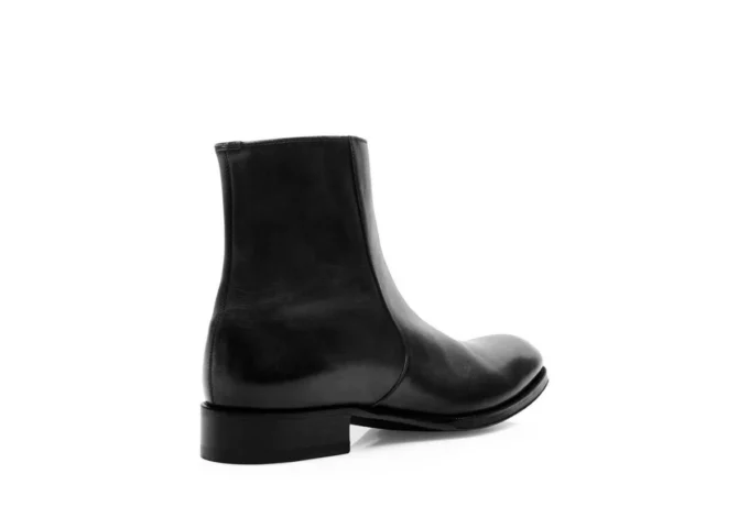 Botas con cremallera Edgar de cuero bruñido