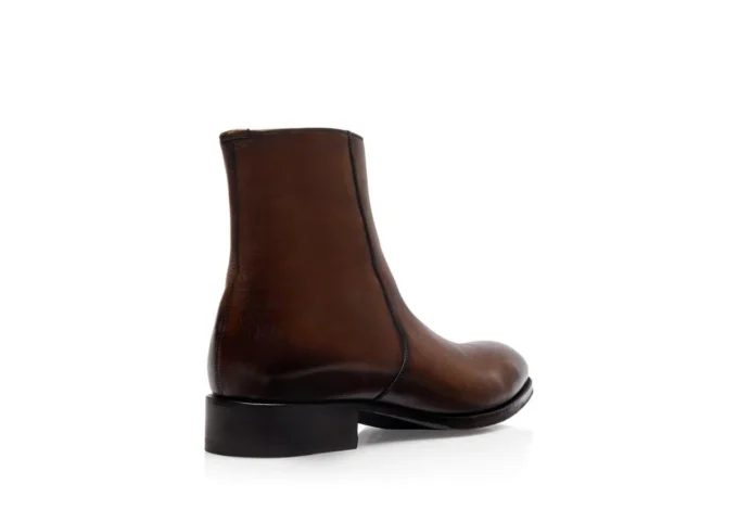 Botas con cremallera Edgar de cuero bruñido