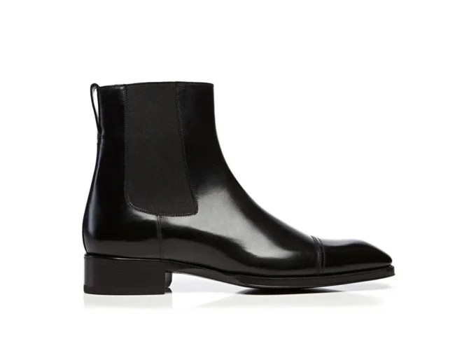Botines Gianni de cuero bruñido