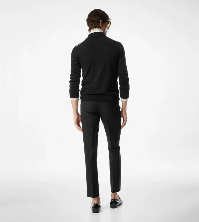 Camisa con parte delantera de cuero