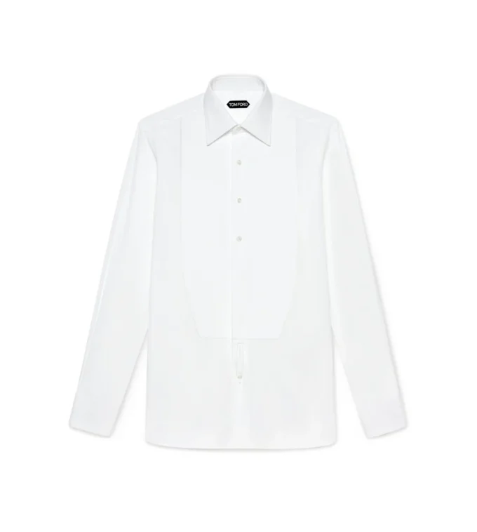 Camisa de popelín de corte clásico para la noche