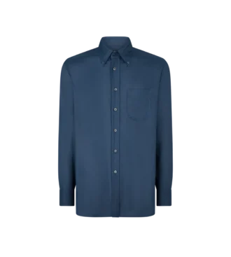 Camisa fluida de gabardina