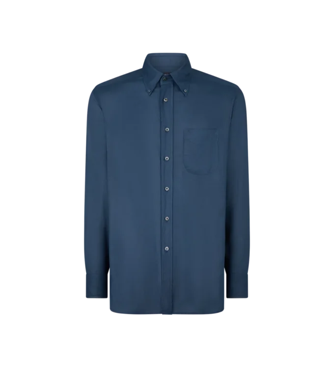 Camisa fluida de gabardina