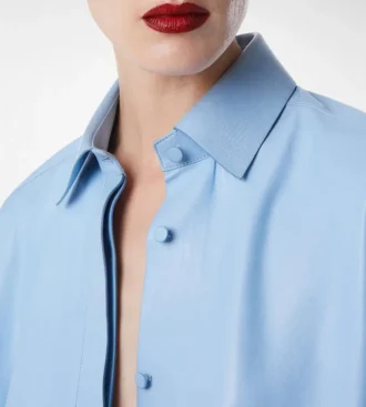 Camisa francesa de piel plongé