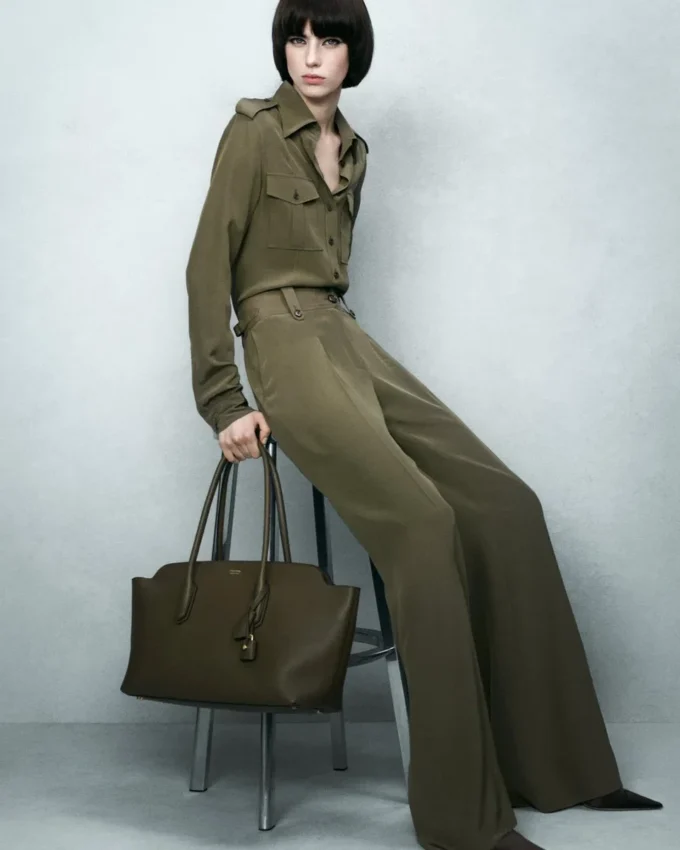 Bolso grande de hombro Alexander de piel natural Bolso grande de hombro Alexander de piel natural