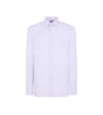 Camisa slim fit de micro cuadros vichy