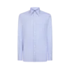 Camisa slim fit de tejido Príncipe de Gales fino