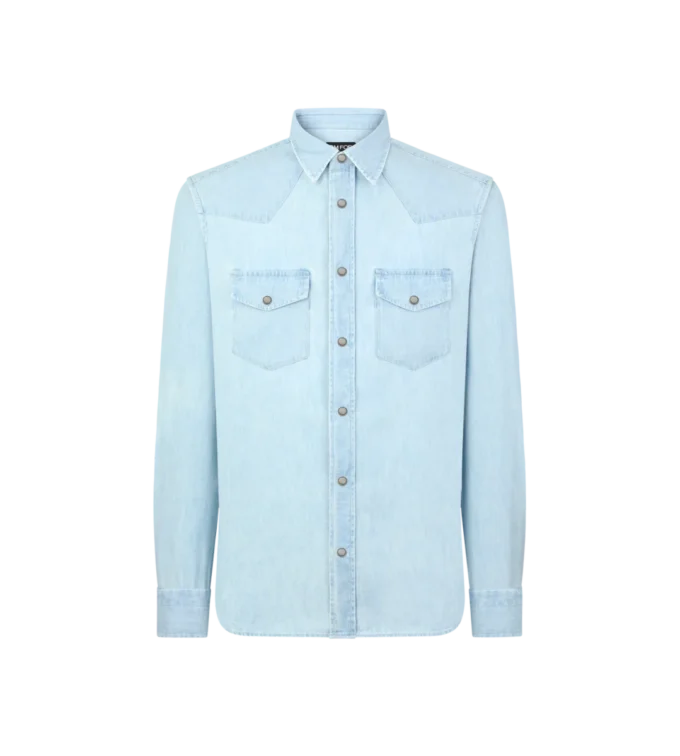 Camisa vaquera de cambray
