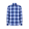 Camisa western con estampado de cuadros degradado