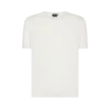 Camiseta de algodón puro con cuello redondo
