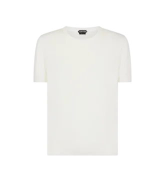 Camiseta de algodón puro con cuello redondo
