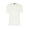 Camiseta de cuello redondo con ribete