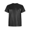 Camiseta de cuello redondo de napa suave