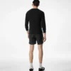 Camiseta Henley de algodón elástico