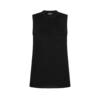 Camiseta sin mangas relajada con ribete adornado con micro lentejuelas Camiseta sin mangas relajada con ribete adornado con micro lentejuelas