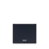 Cartera clásica con doble pliegue y línea T alargada de piel granulada flexible