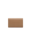 Cartera compacta Aube de piel granulada flexible