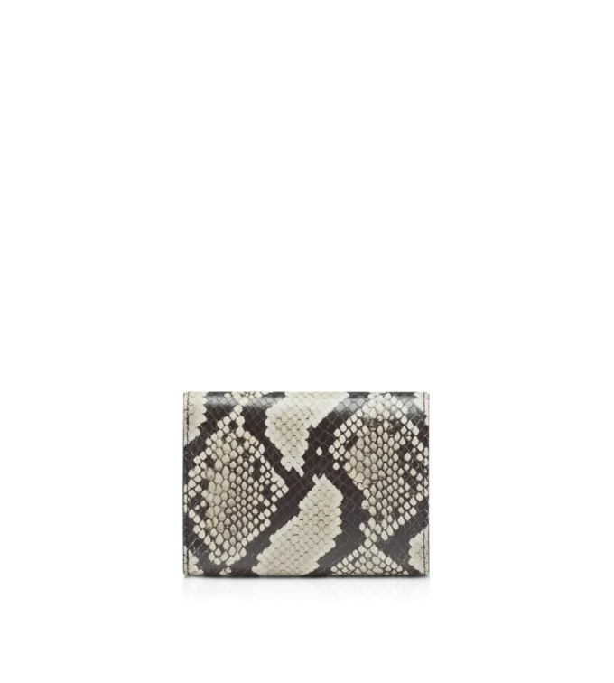 Cartera compacta Tara con estampado de pitón Cartera compacta Tara con estampado de pitón